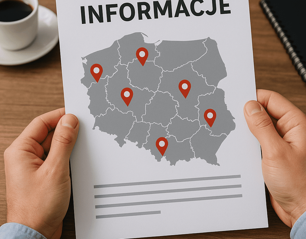 Informacje na temat wydarzeń w gminach w Polsce
